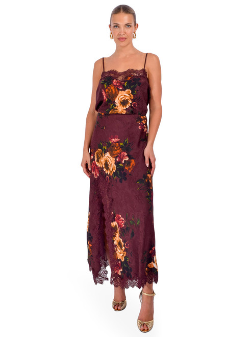CARA CARA Nala Cami in Ariana Flora Merlot Full Outfit 