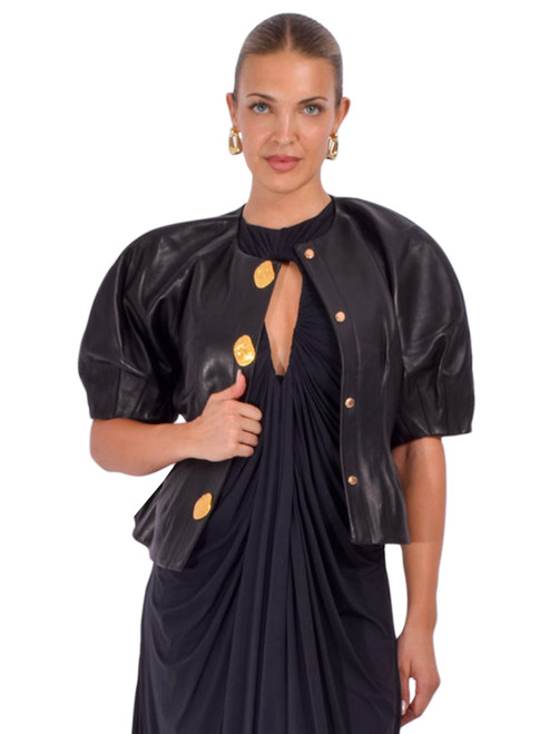 CARA CARA Fletcher Top in Black Front View 