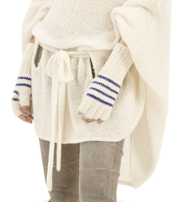 Stripped Knitted Gloves 