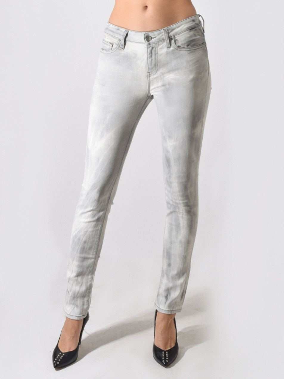 Cloudy White Niris Skinny Jean Front View   Cloudy White Niris Skinny Jean Front View
