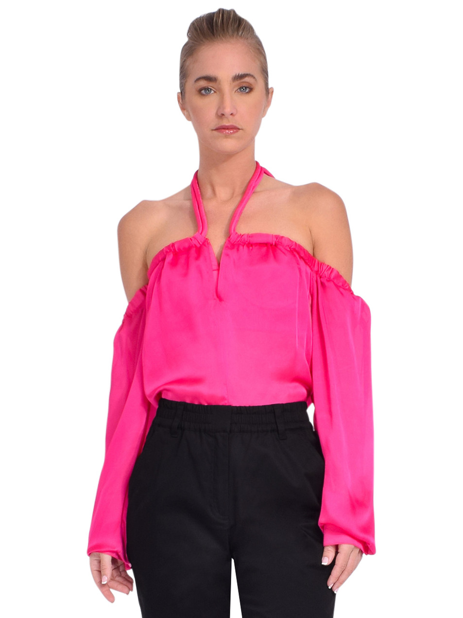 トップス Susan sale Sabina Musayev Sauron Top in Fuchsia Print