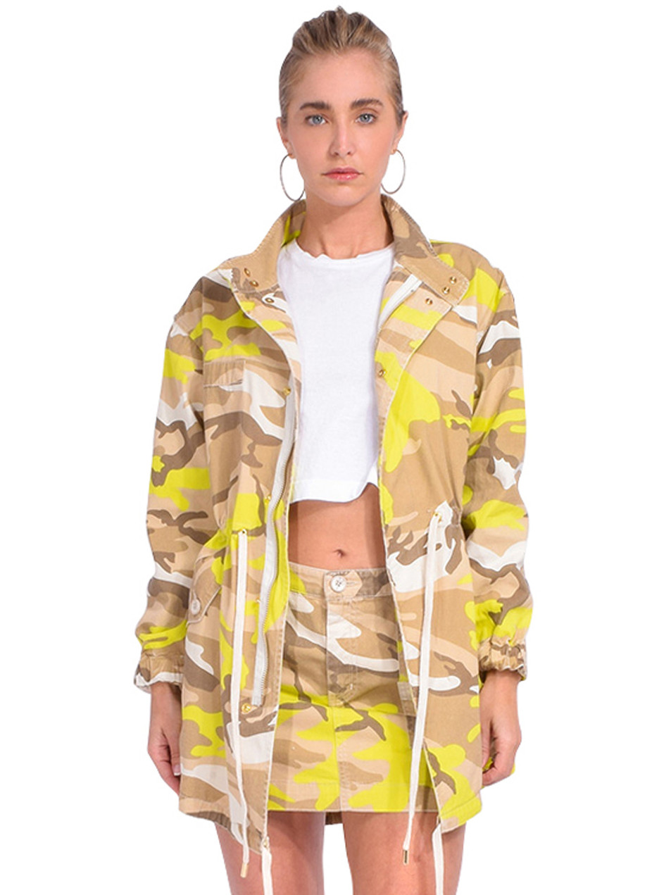 LE SUPERBE Electric Camo Anorak Front View 