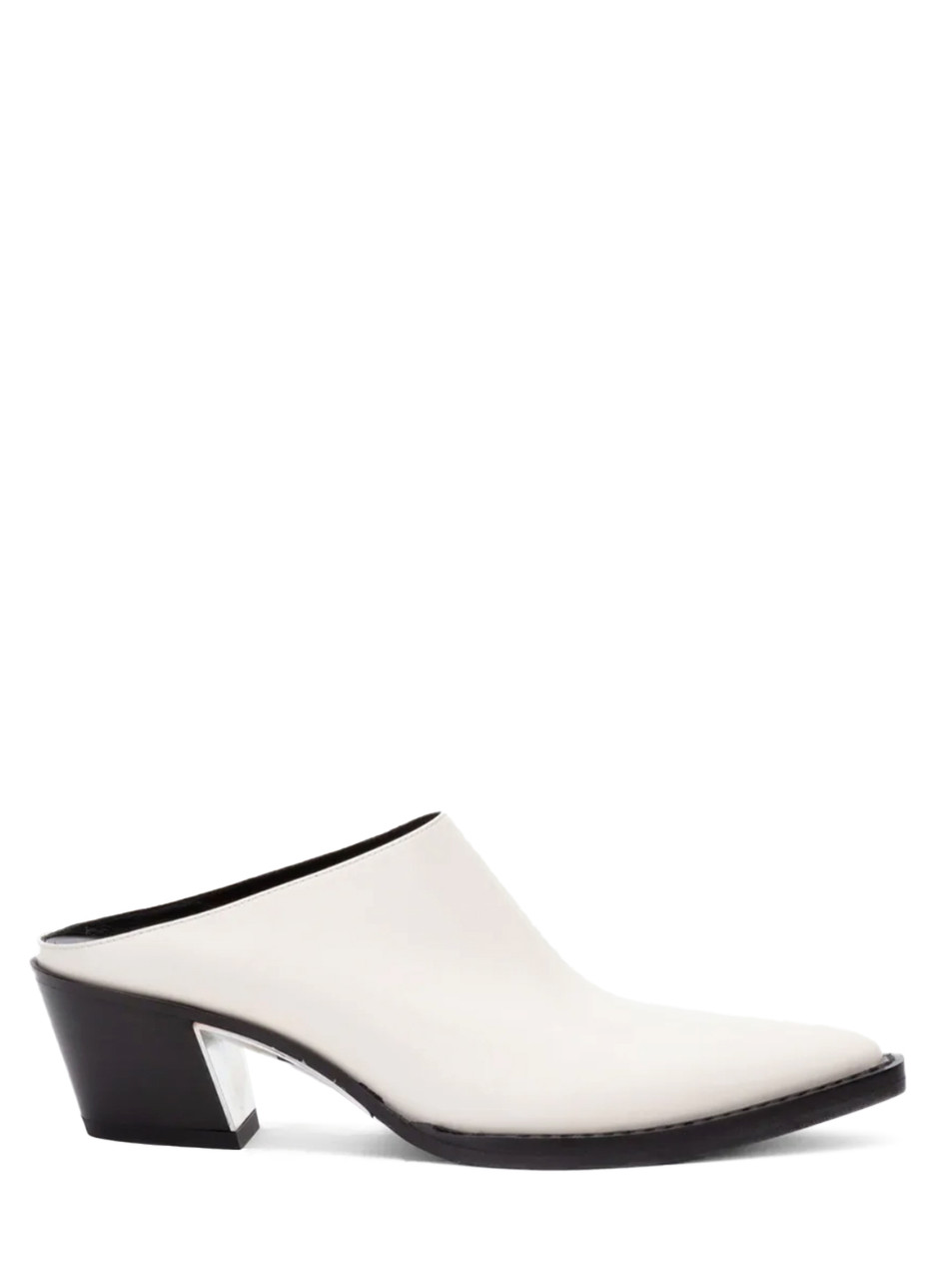 3.1 Phillip Lim Downtown Mule in Almond Side View 
