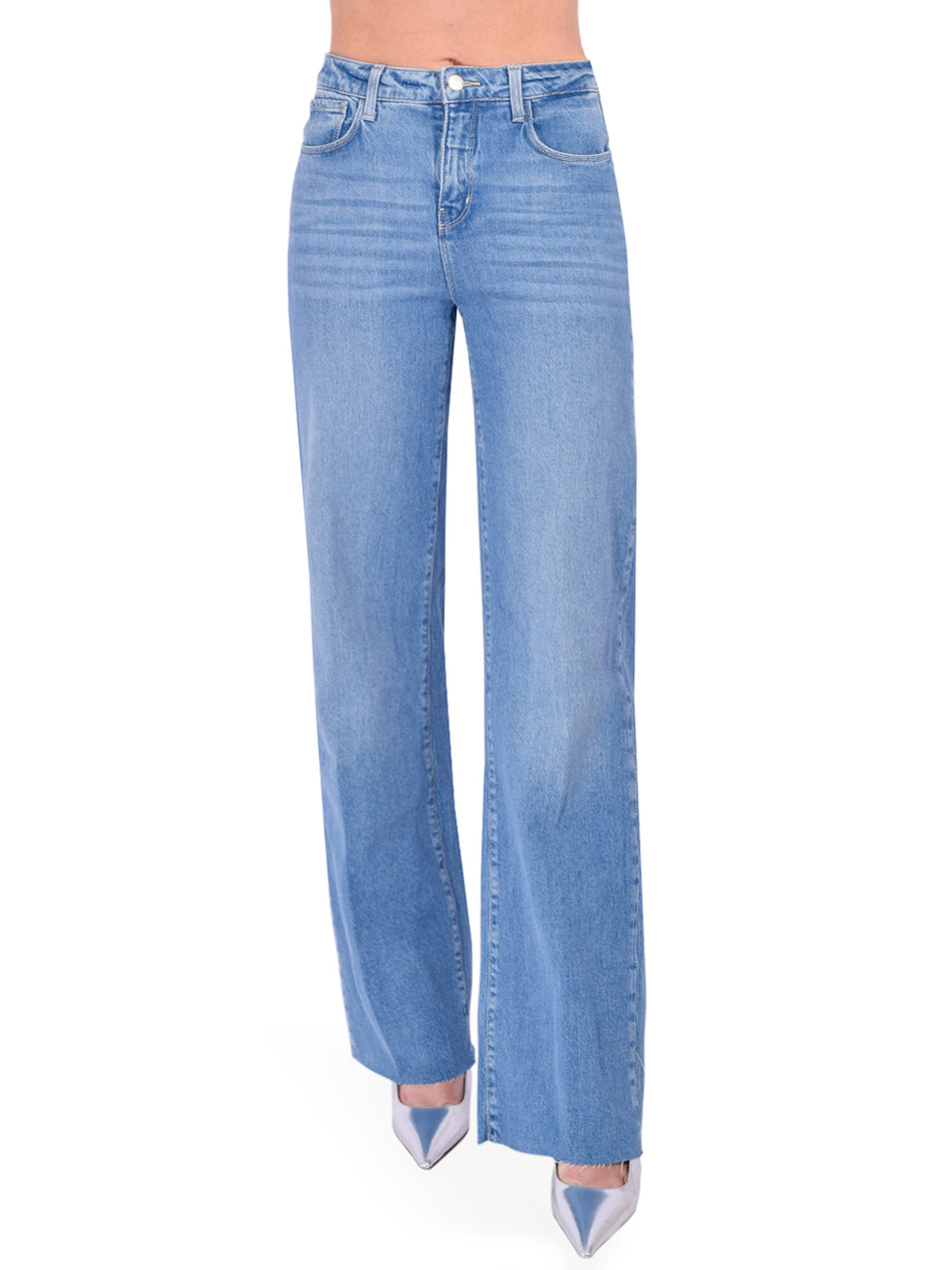 L'Agence Scottie Wide-Leg Jean in Apollo Blue