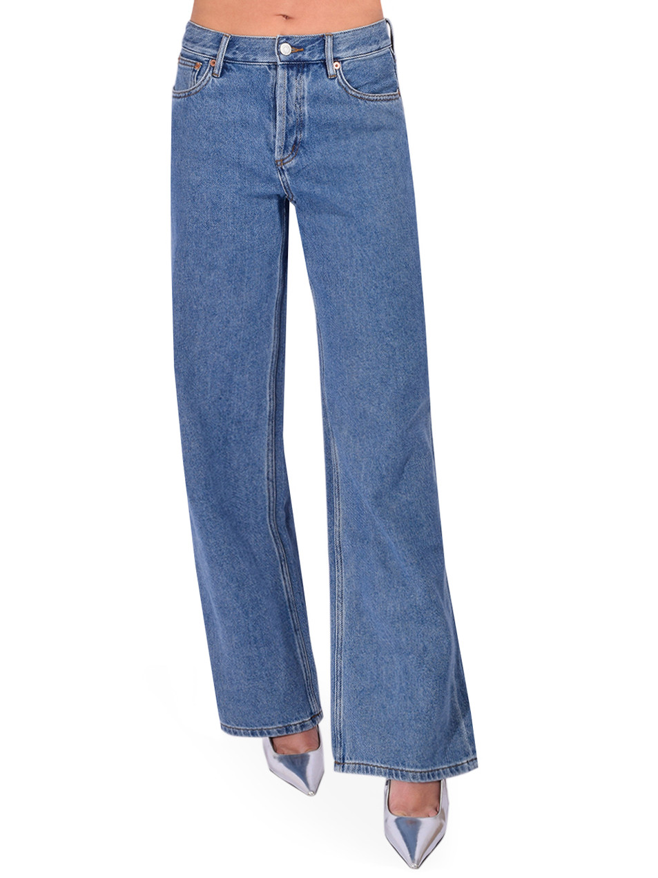 Still Here Walker Jean in Cloud Classic Blue Front View 