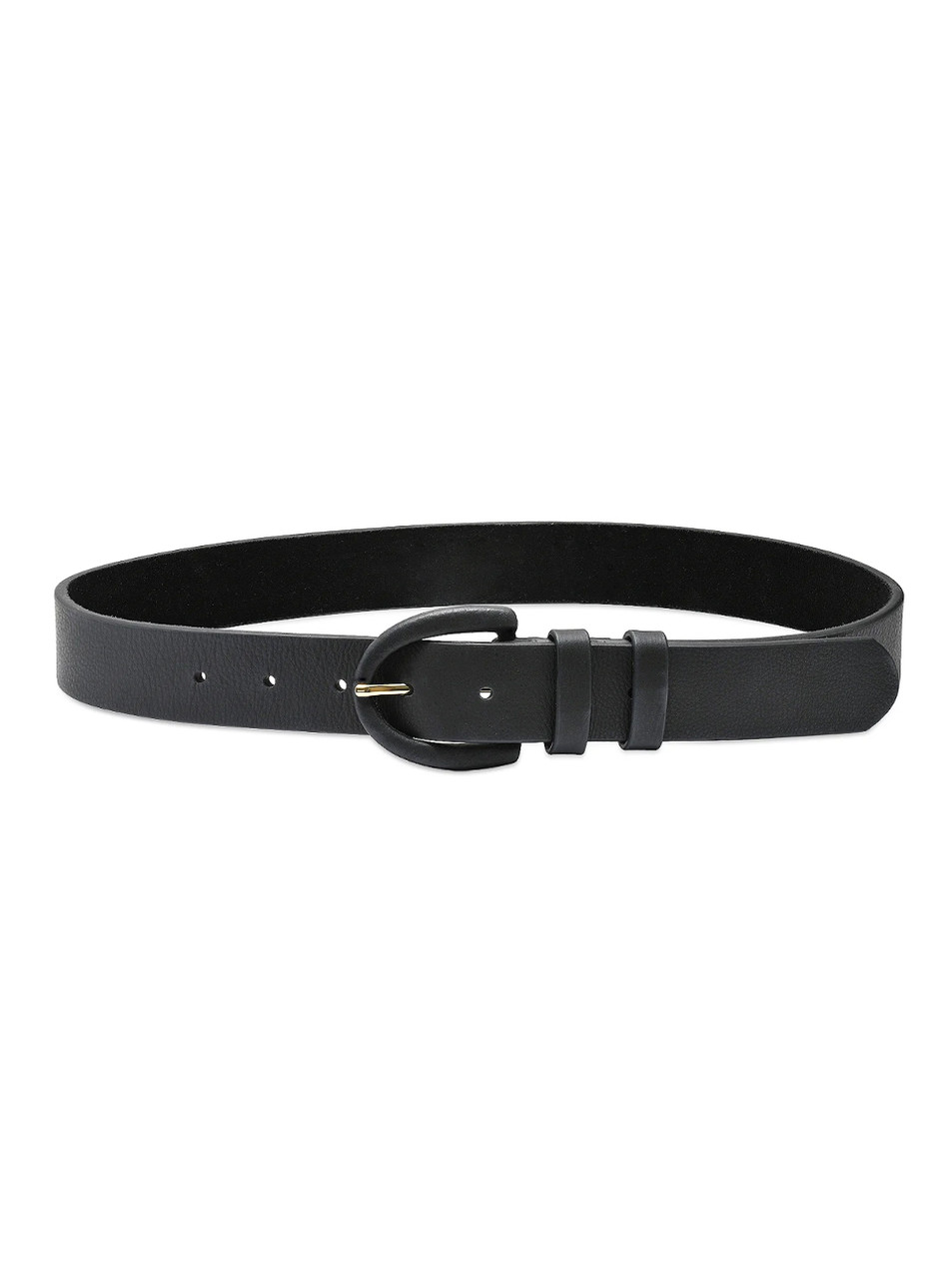 LAUREL & GOLD Westwood Belt in Black Product Shot 

