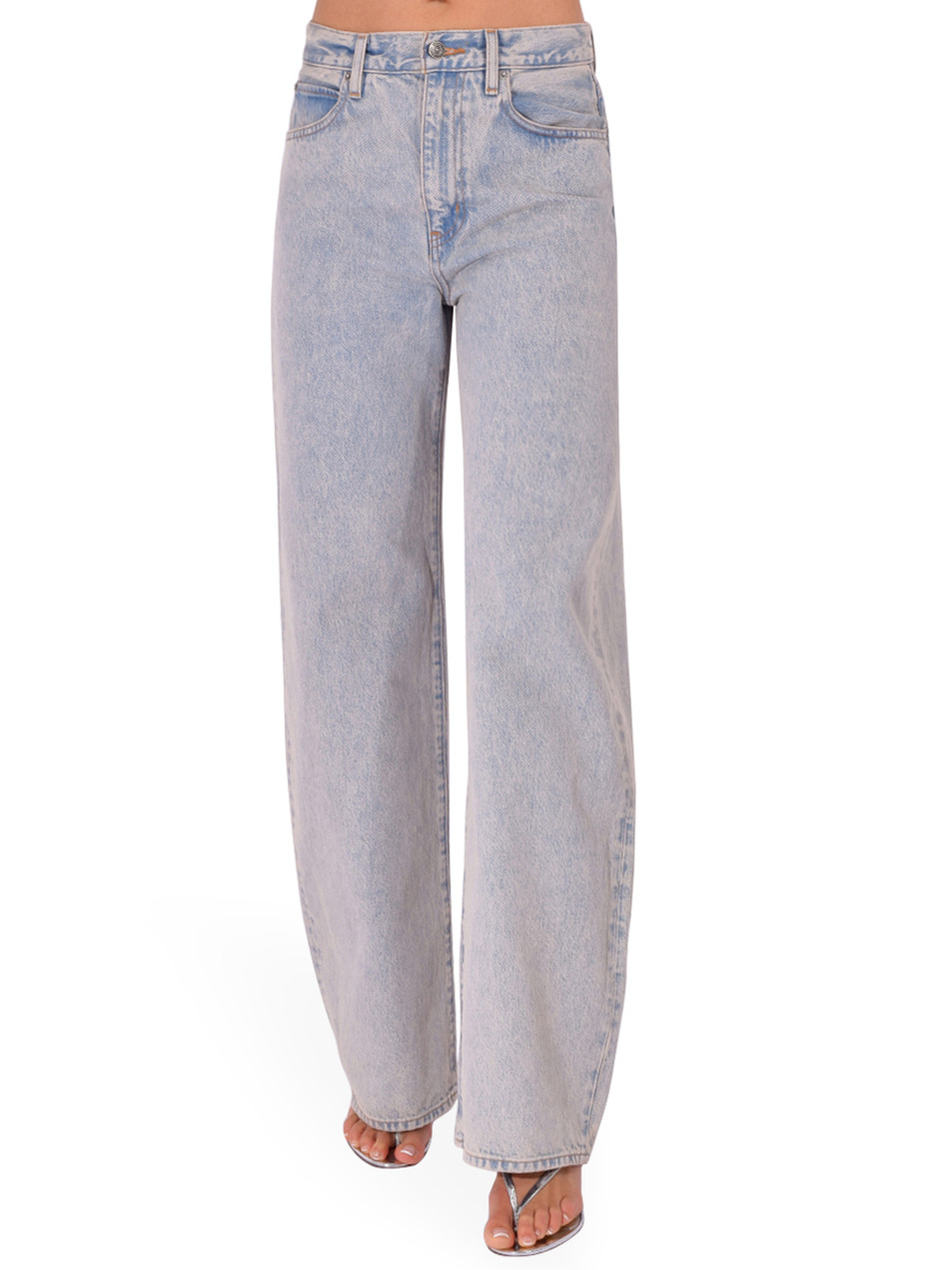 FRAME The Bow Jeans in Wisteria Front View 