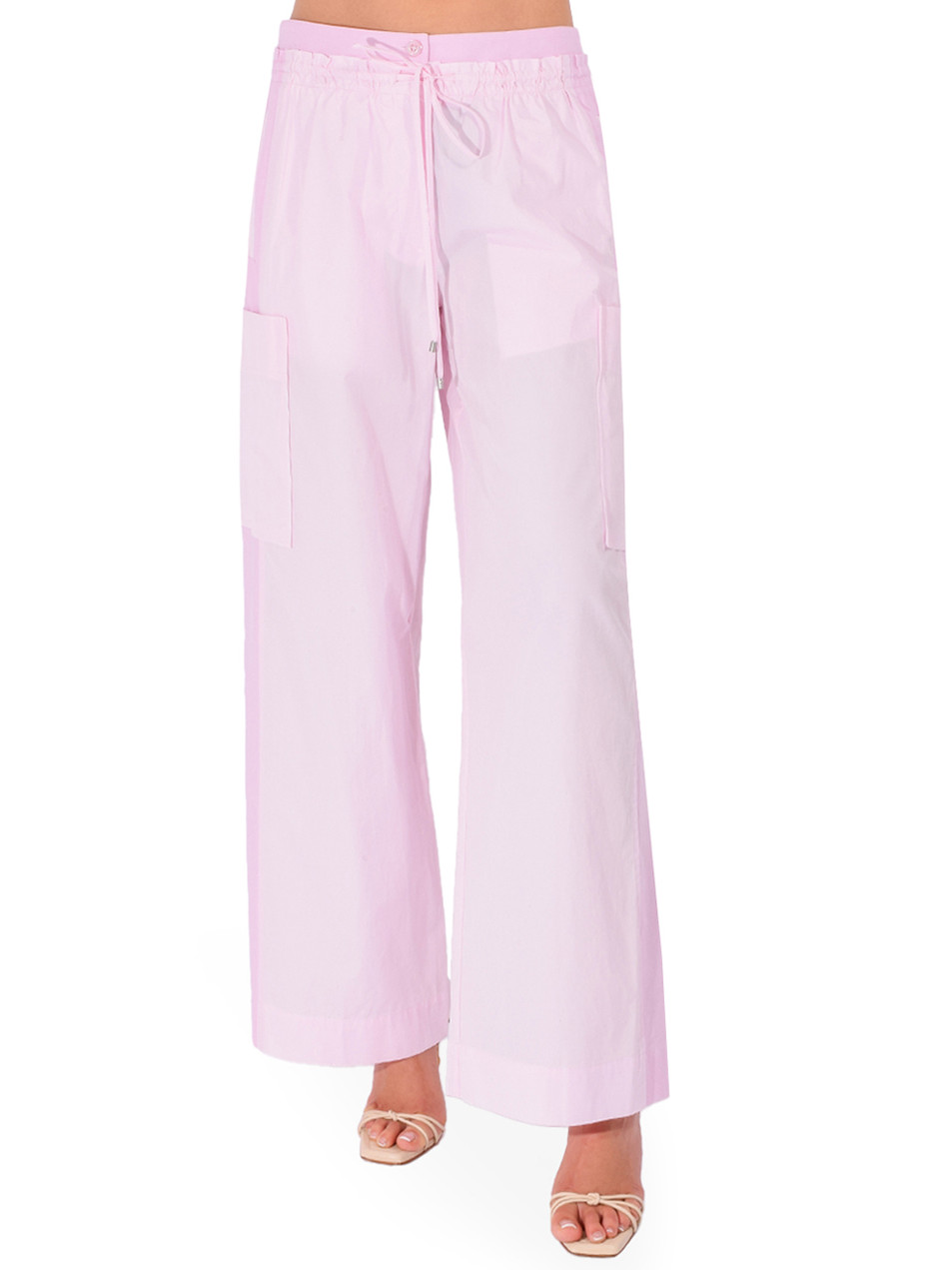 3.1 PHILLIP LIM Double Waistband Poplin Pant in Pink
