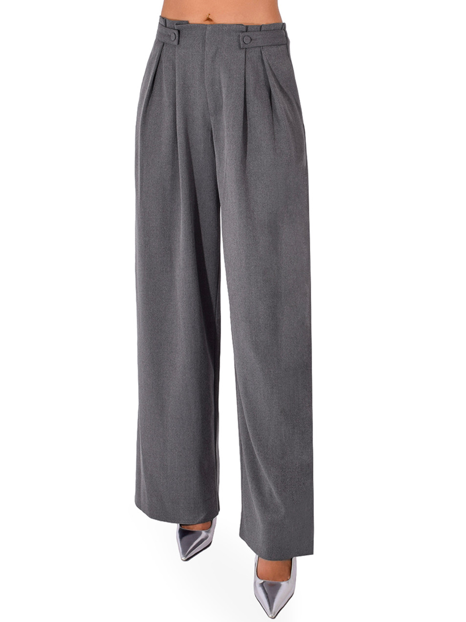 CHRISTY LYNN Nerine Pant in Gray Front View 