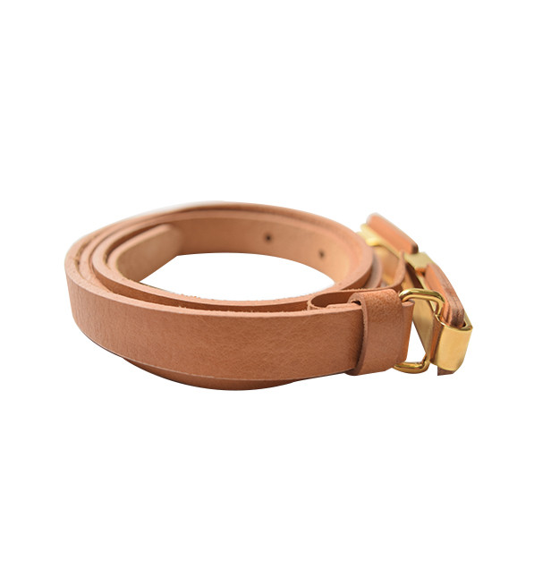 Salmon Skinny Belt Side View 