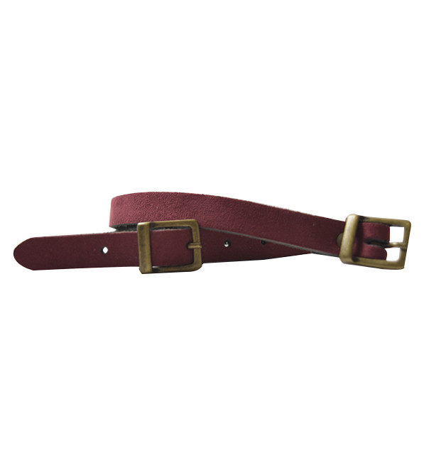 Plum and Navy Belt Close Up Product Shot