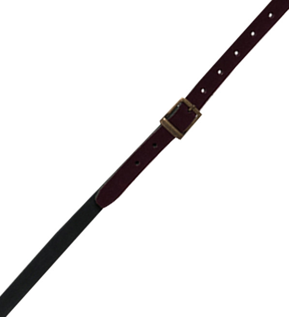 Plum and Navy Belt Close Up Front View 