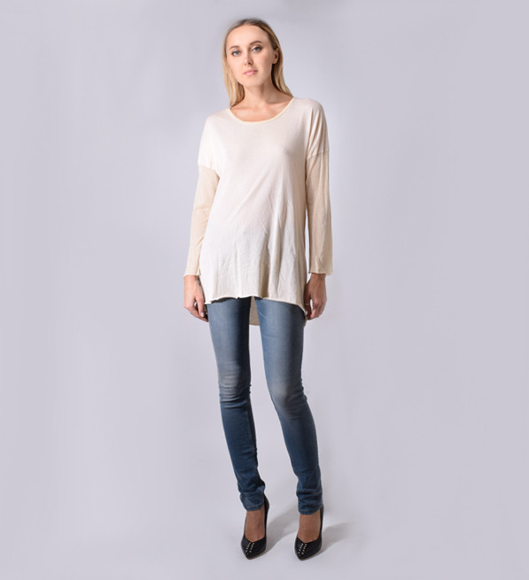 Nightcap Clothing Lemon Yellow Linen Gauze Long Sleeve Top Front View 