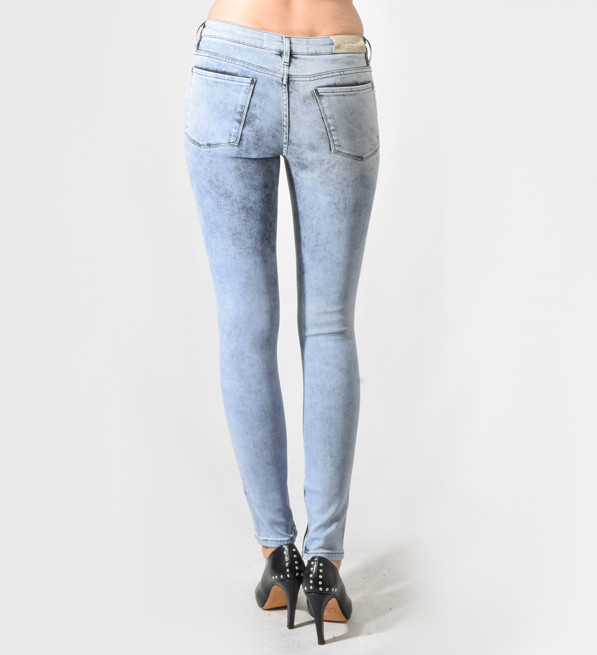 IRO Ralf Jeans Fitte Light Acid Wash Back View 