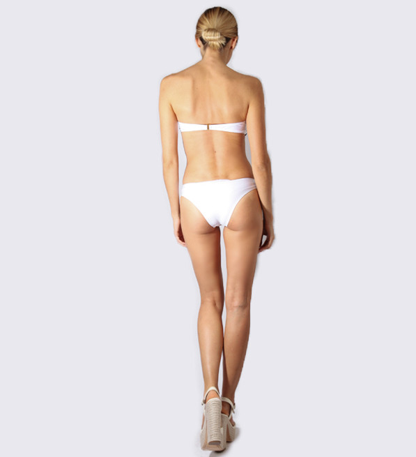 Wet Chic Black & White Twist Bikini Back View 