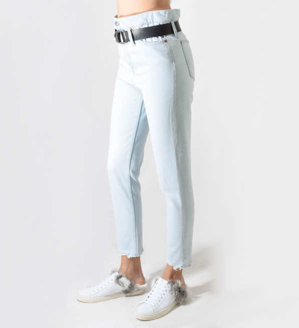 IRO Aven Belted Paperbag Jeans Side View 