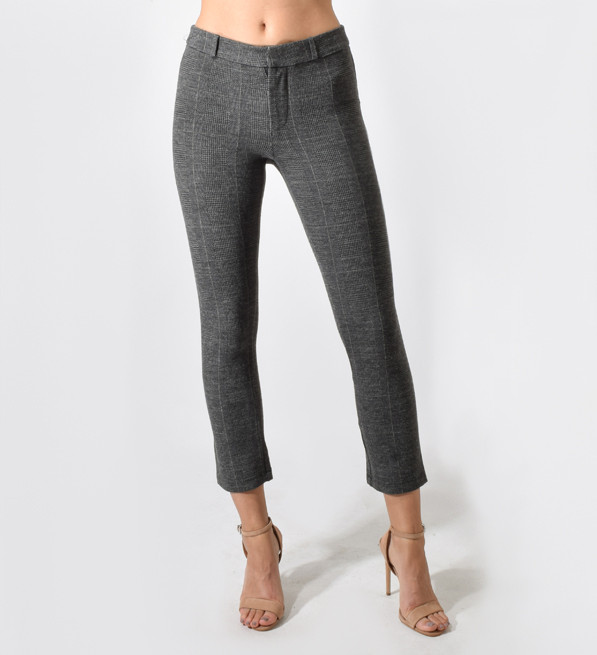 David Lerner cigarette pants Close Up Front View 