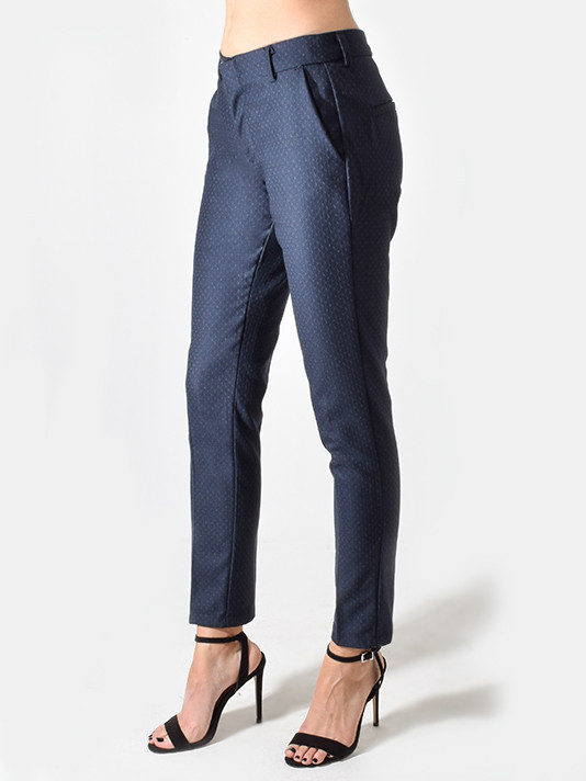 Reiko Track Fancy Pants in Navy Side View 