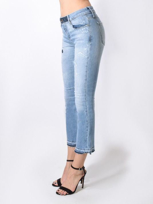 RTA Kiki Kick Flare Pants in Sun Valley Side View 