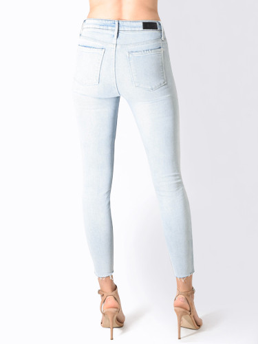 RTA Madrid Jeans in Lovelight Blue Back View 