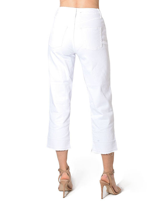 Etica Tyler Ankle Jeans in White Dawn Back View 