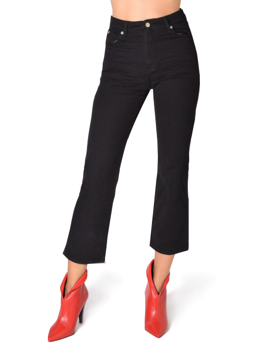 IRO Auxel Jean in Black Close Up Front View 