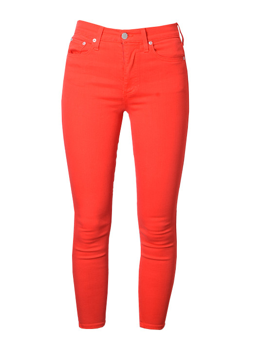 Alice and Olivia Good High Rise Ankle Skinny In Paprika Product Shot 