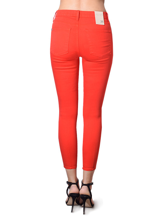 Alice and Olivia Good High Rise Ankle Skinny In Paprika Back View