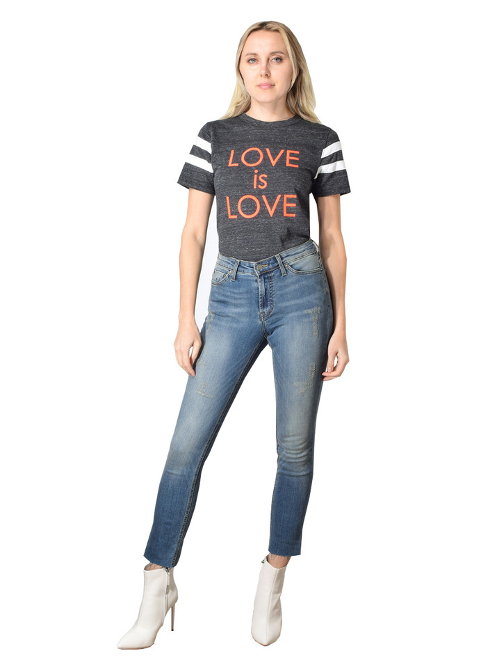 Scratch Fade Silverlake Mid-Rise Jean Front View 