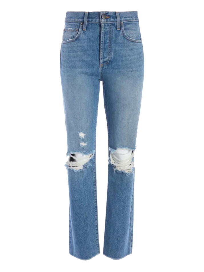 ALICE + OLIVIA Amazing High Rise Boyfriend Jean in Not Yours Product Shot