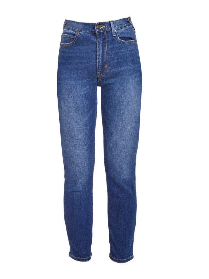SERRA Kiss High Rise Slim Straight Jeans in Dark Latigo Product Shot