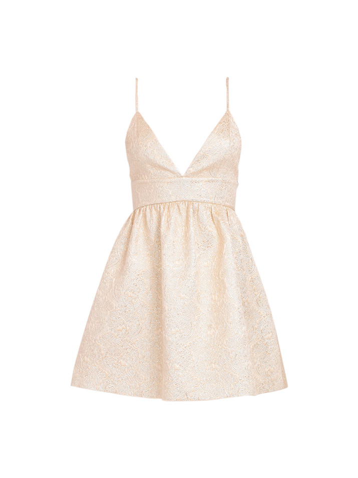 Alice + Olivia Foley Curved Waist Party Dress Product Shot