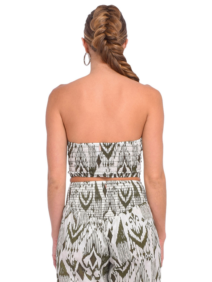 MISA Luz Bustier Top in Spring Ikat Back View 
