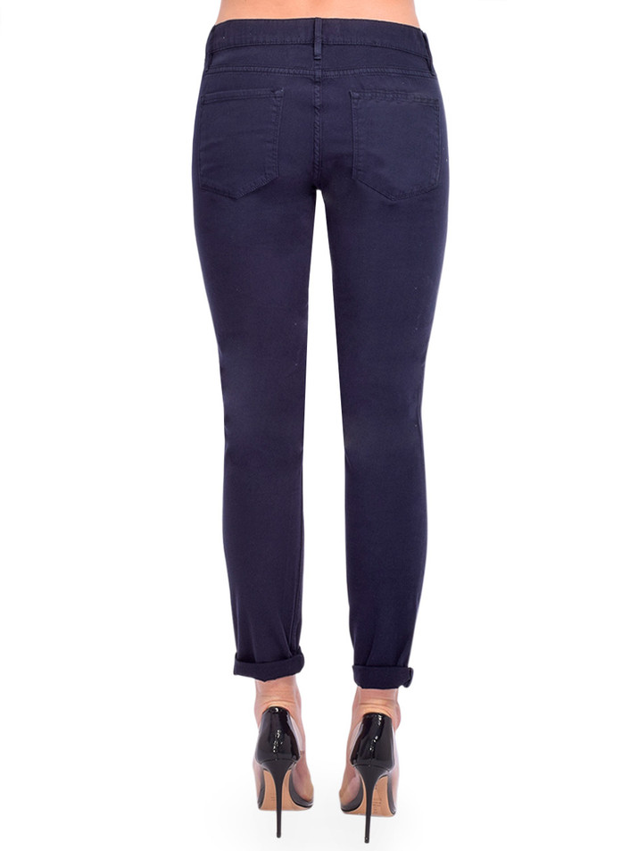 FRAME Le Garcon in Washed Navy Back View 

