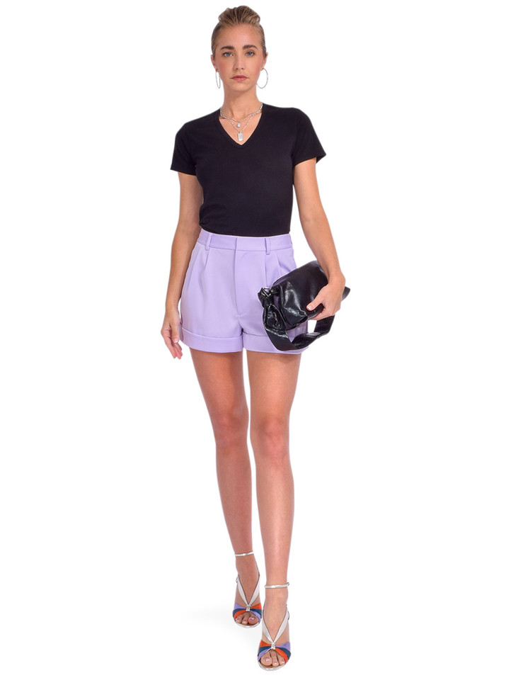 Cotton Citizen Standard V-Neck in Jet Black Full Outfit 