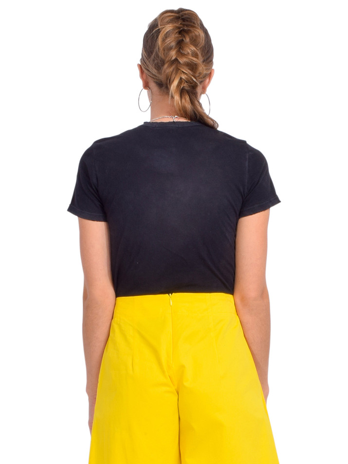 Cotton Citizen Standard V-Neck in Vintage Black Back View 