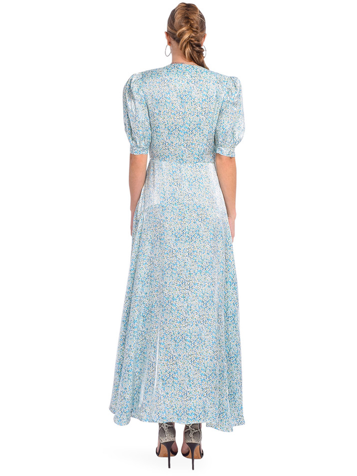 Sabina Musayev Dove Midi Wrap Dress Back View 