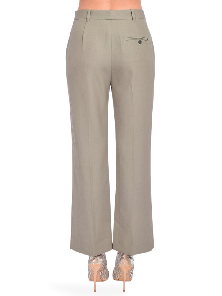 3.1 Phillip Lim Tailored Cropped Kick Flare Trouser in Thyme Back View 