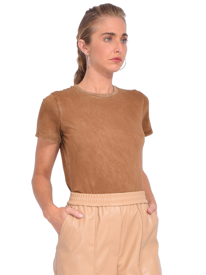 COTTON CITIZEN Standard Tee in Vintage Clay Side View 