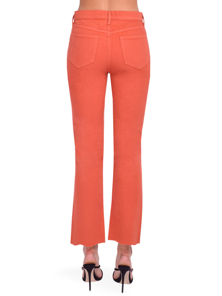 SERRA High Rise Kick Flare in Terracotta Back View 