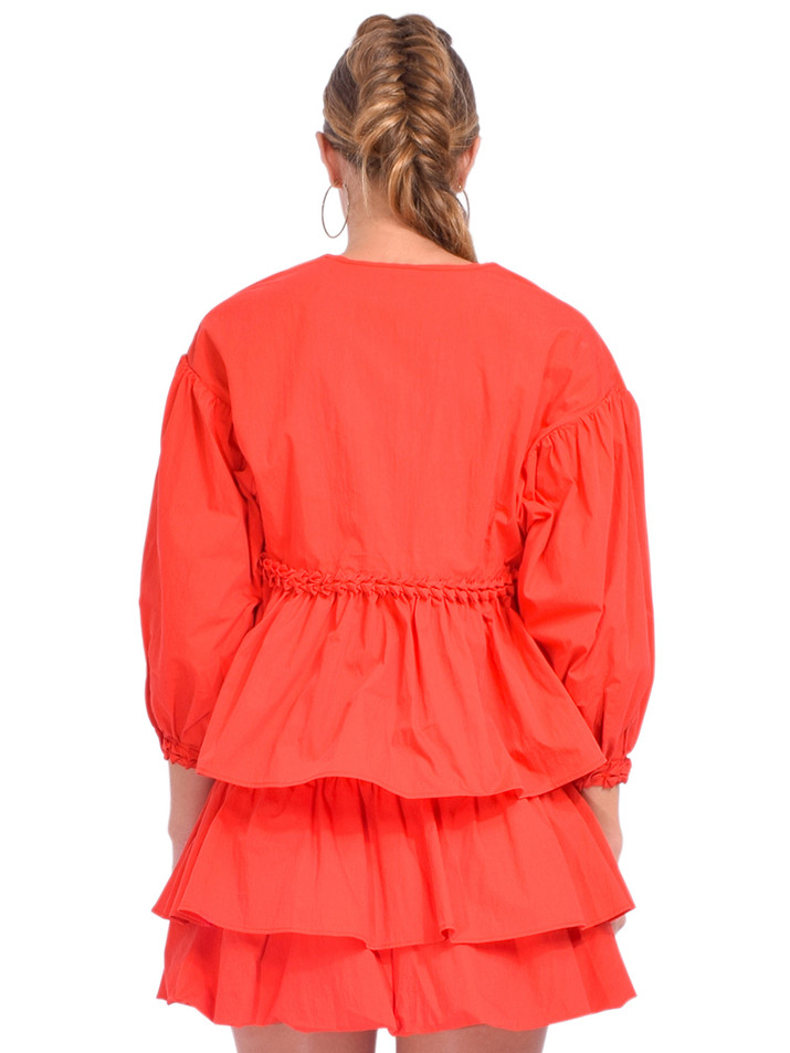 RHODE Arya Top in Red Back View 