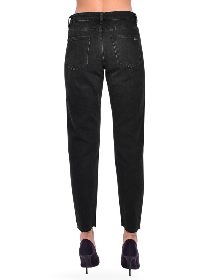 BA&SH Evan Jeans in Blackstone Back View 

