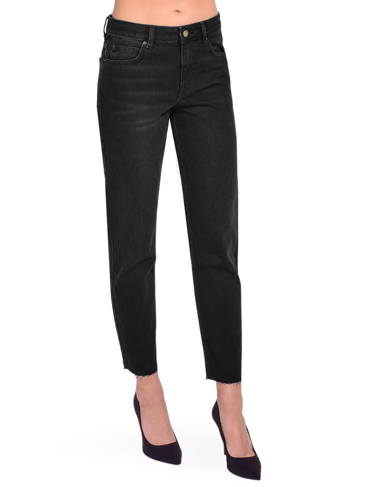 BA&SH Evan Jeans in Blackstone Side View 


