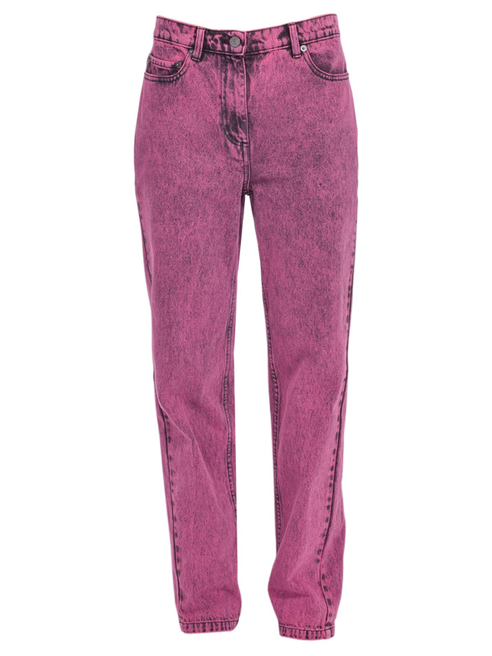 3.1 Phillip Lim Over-dyed Denim Boyfriend Jean in Magenta Product Shot 
