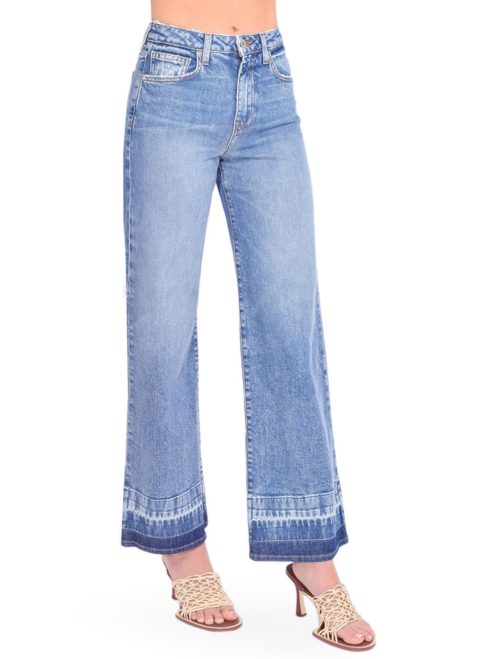 SIMKHAI Jude Wide Leg Jean in Sherwood Side View 