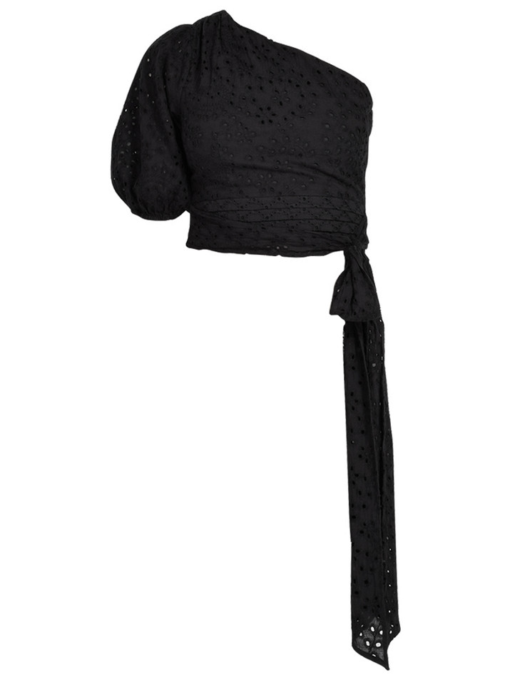 ALLISON Grayson Top in Black Product Shot 