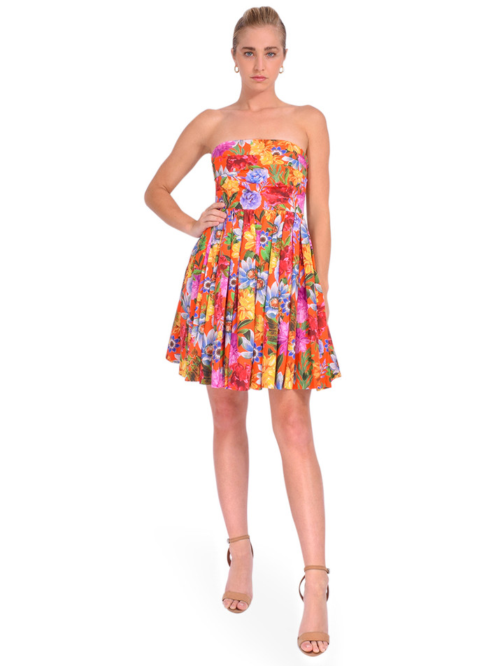 CARA CARA Nadia Dress in Fiesta Blossom Front View 2