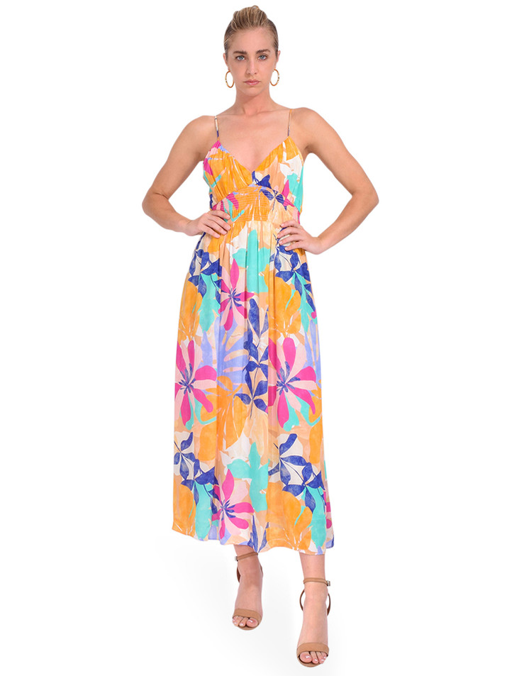 GILNER FARRAR Amelie Dress in Hawaiian Punch Front View 2