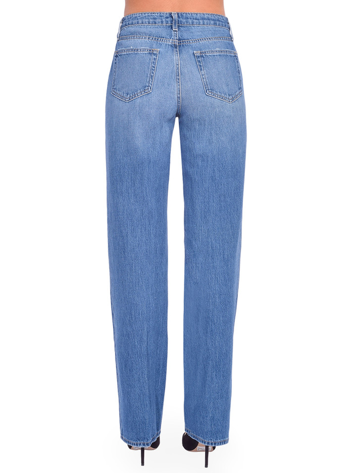 L'AGENCE Jones Ultra High Rise Stovepipe Jean in Boyle Back View 