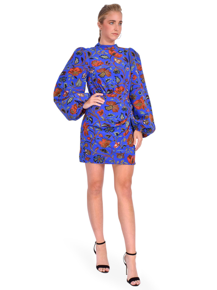 RHODE Luke Dress in Royal Viche Rose Grande Side View 